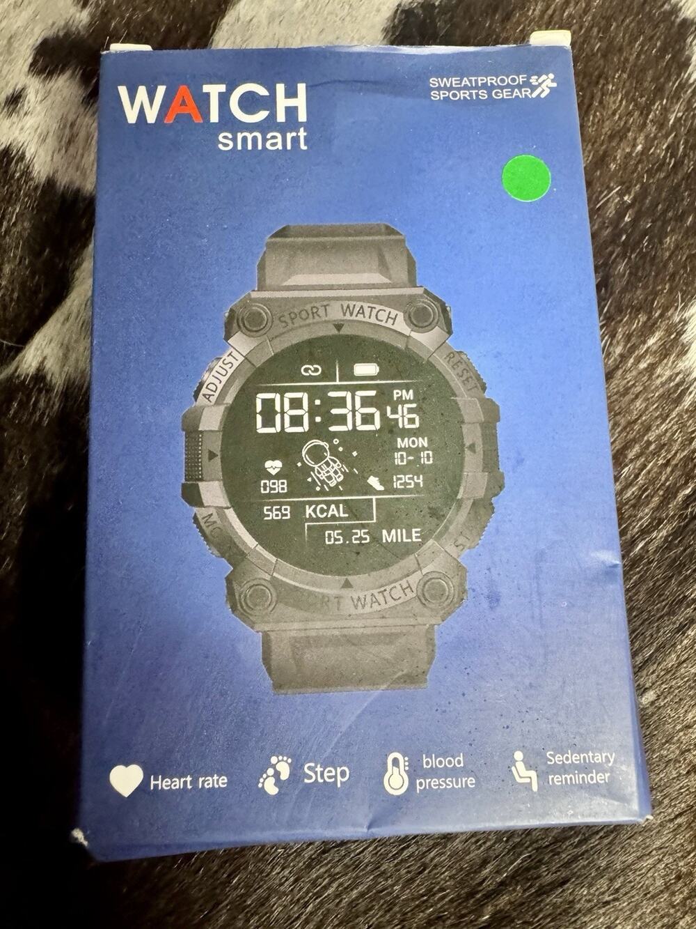 Watch Smart Sweat-Proof Sport Gear/Monitors Heart Rate / Step / Blood Pressure